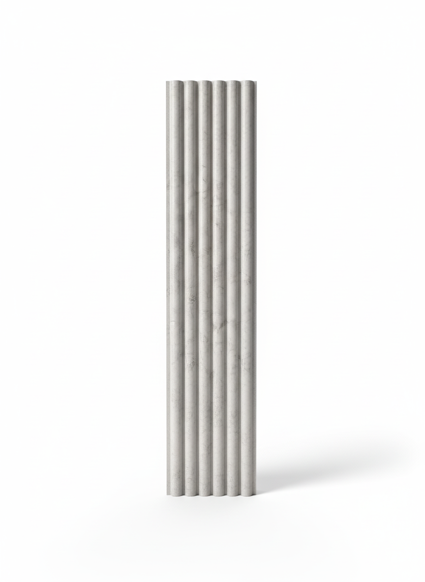 ПВЦ ламела 155×2970×17 мм – Светъл бетон