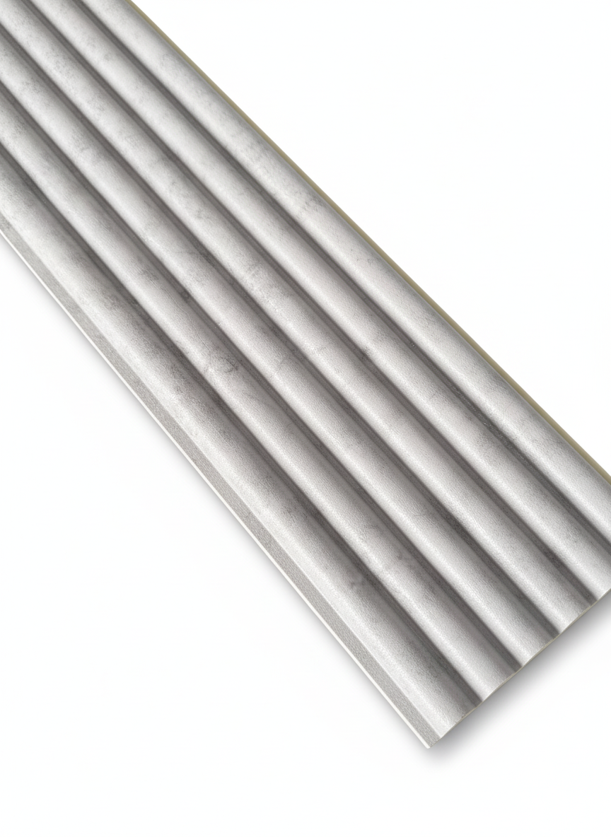 ПВЦ ламела 155×2970×17 мм – Светъл бетон