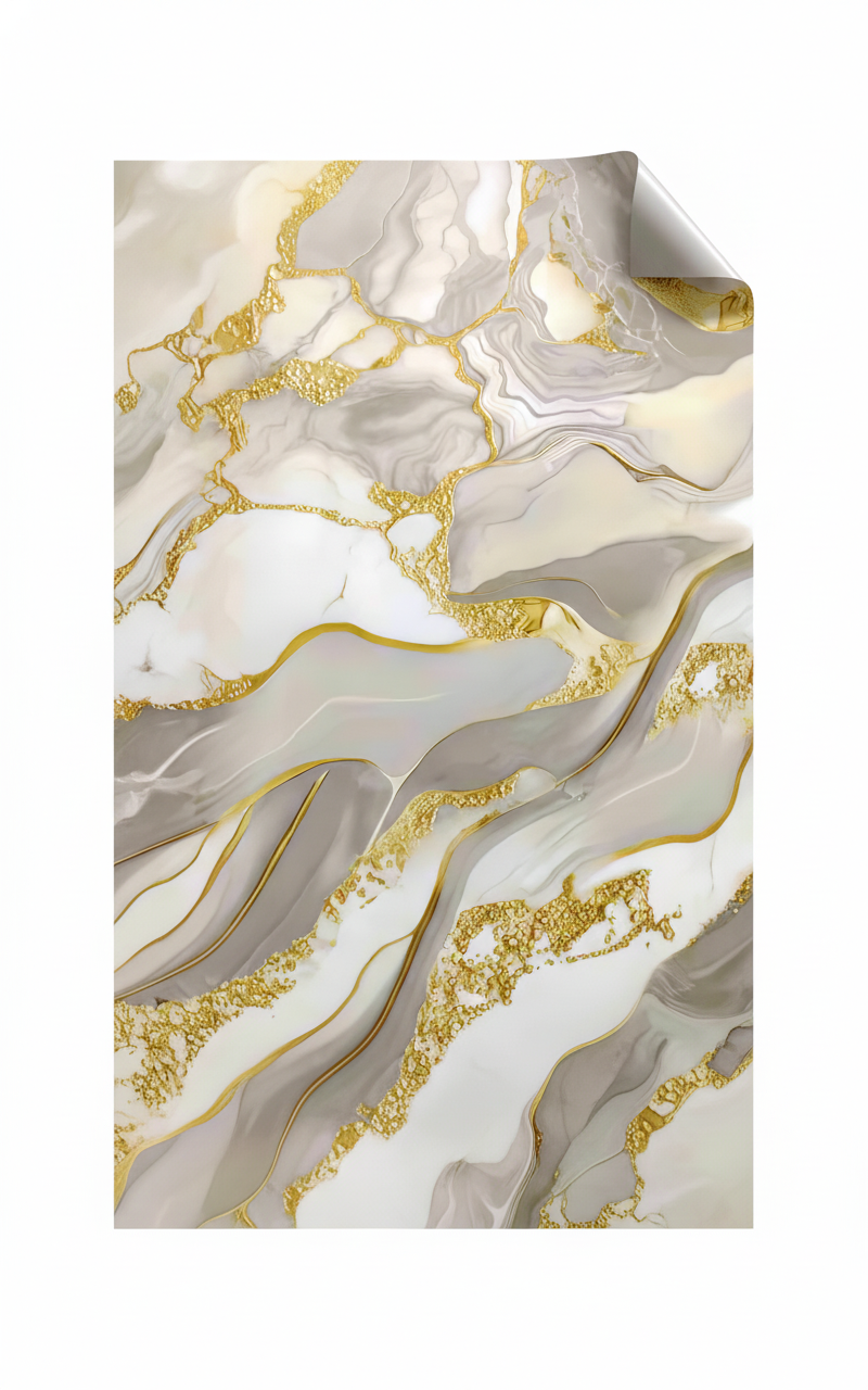 Декоративно самозалепващо фолио – Оникс Gold „Вълни“, светъл (120×300 см)