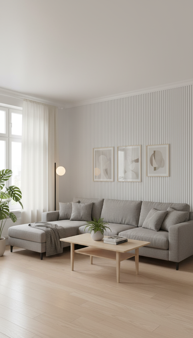 ПВЦ ламела 155×2970×17 мм – Светло сиво мат