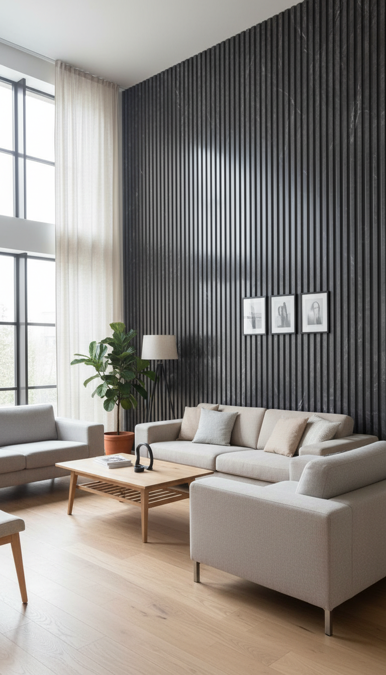 ПВЦ ламела L2 – Сив мрамор, гланц (тесен профил)