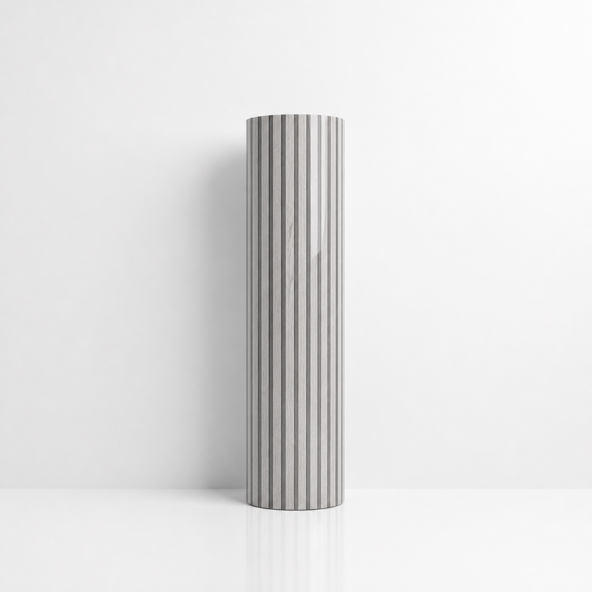 Декоративно самозалепващо фолио – Grey Ash Slats, сив ясен с ламелен ефект (120×300 см)