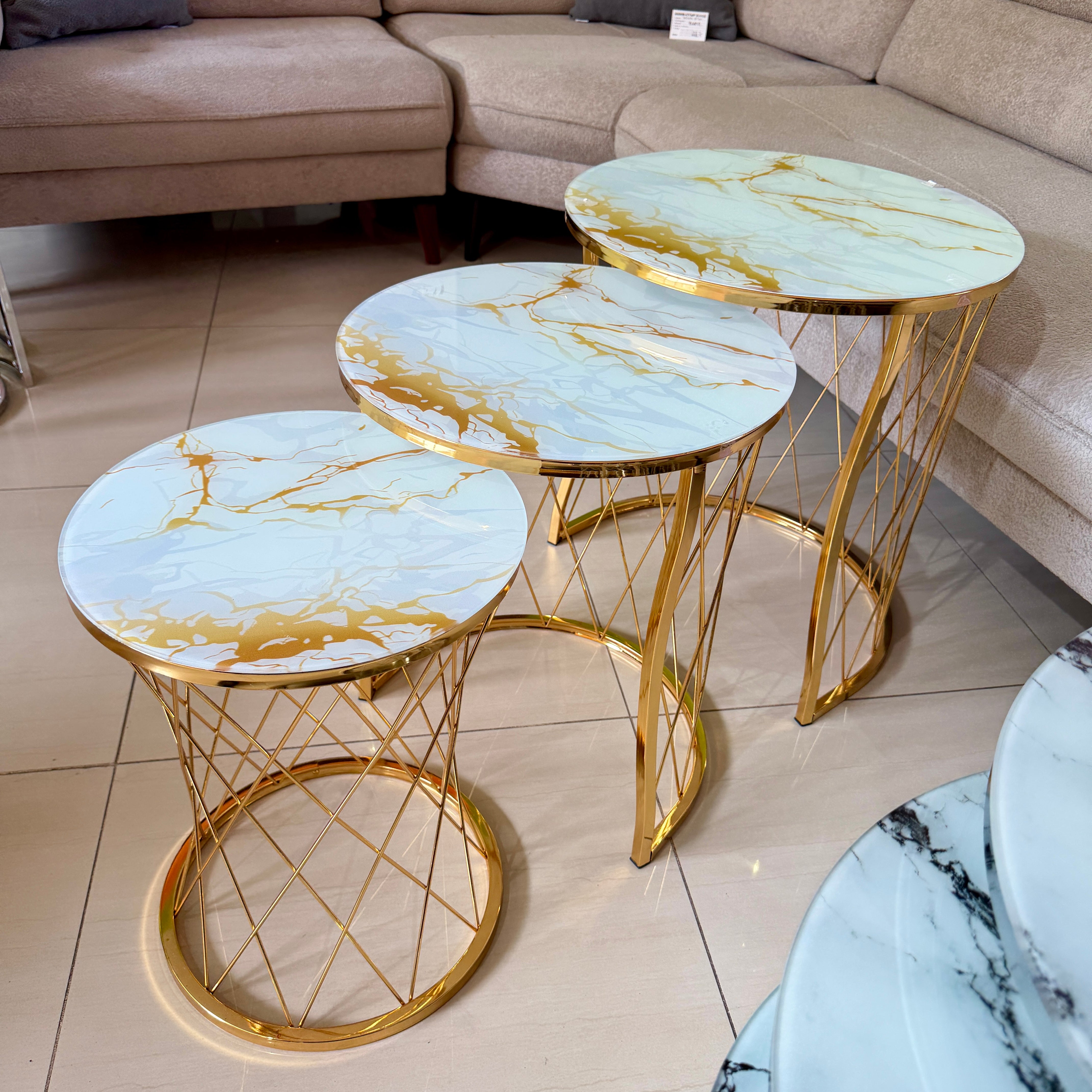 Маси 3 в 1 AURELIA GOLD  – бял мрамор и злато