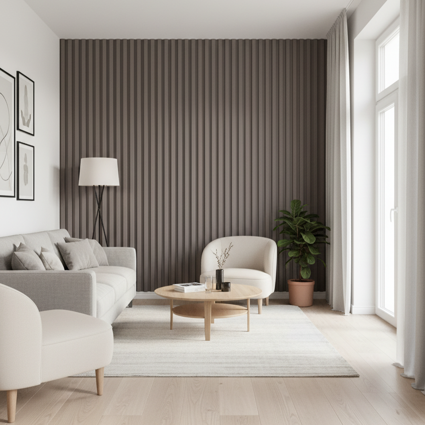 ПВЦ ламела L2 – Пепеляв сив (16.5 x 297 см)