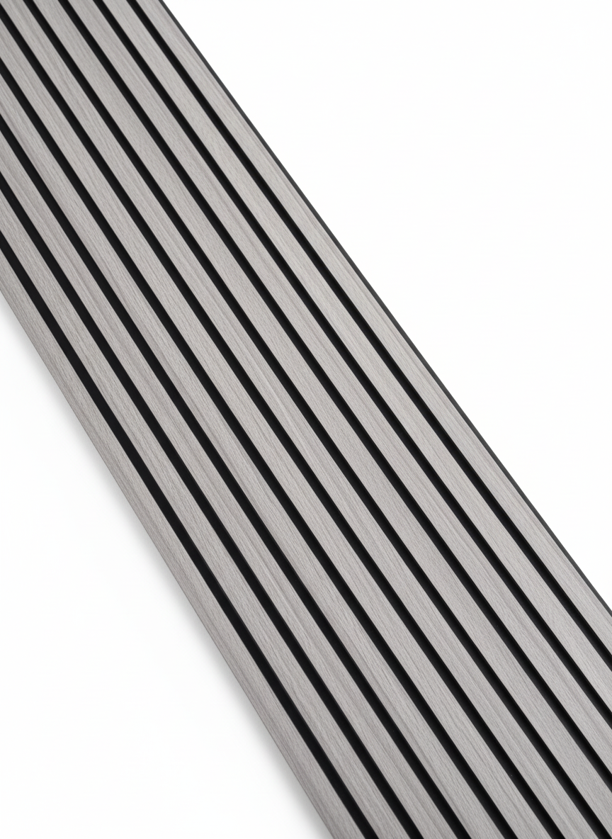 МДФ Акустичен Панел – Сив Дъб (60×240 см)