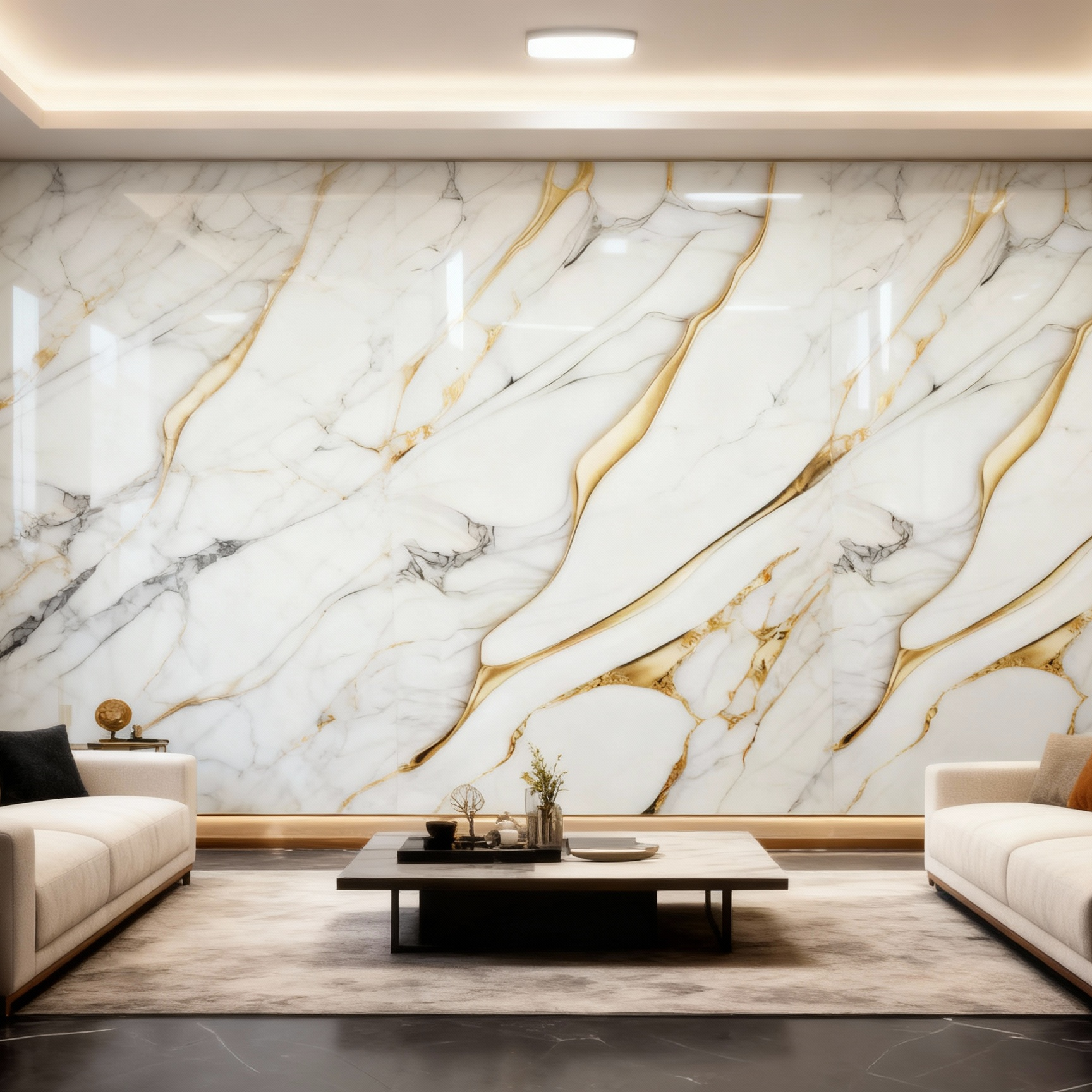 Самозалепващо фолио Aurum Wave Calacatta 120x300 см