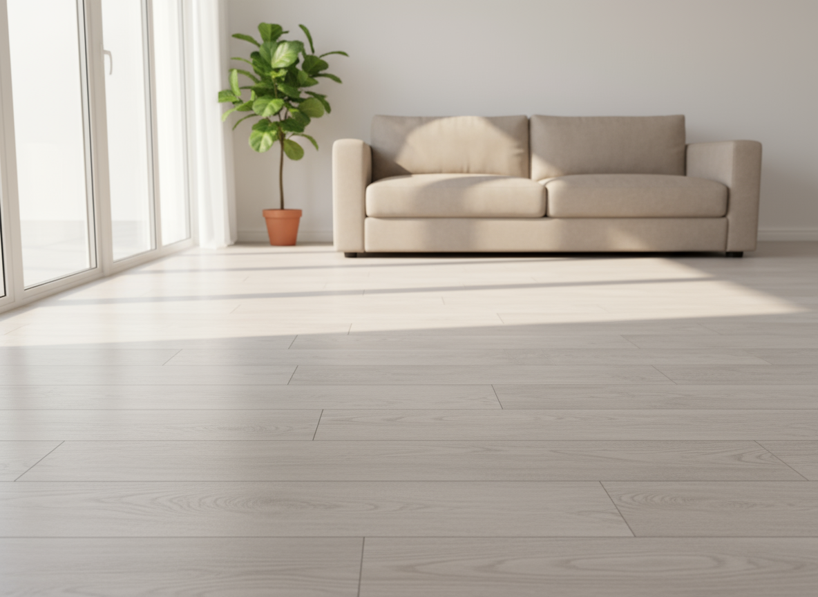 PVC подов самозалепващ панел Light Oak 91x15 см