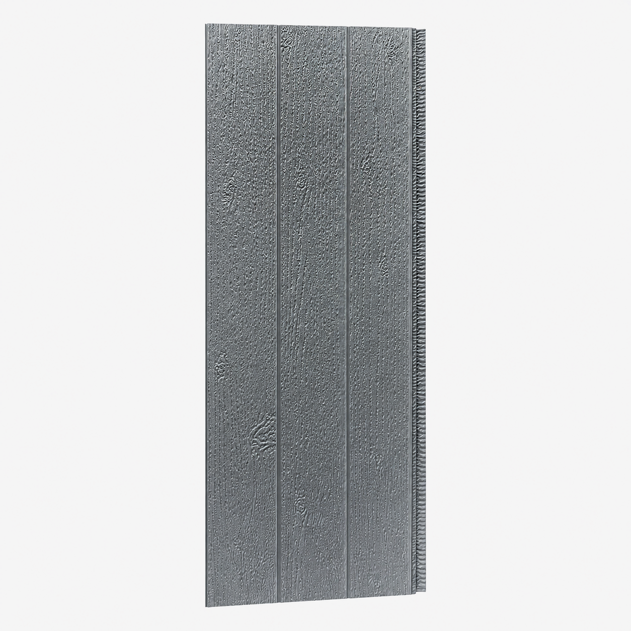 Метален сайдинг за фасада – Тъмносив дървесен ефект, 38,3 × 300 см