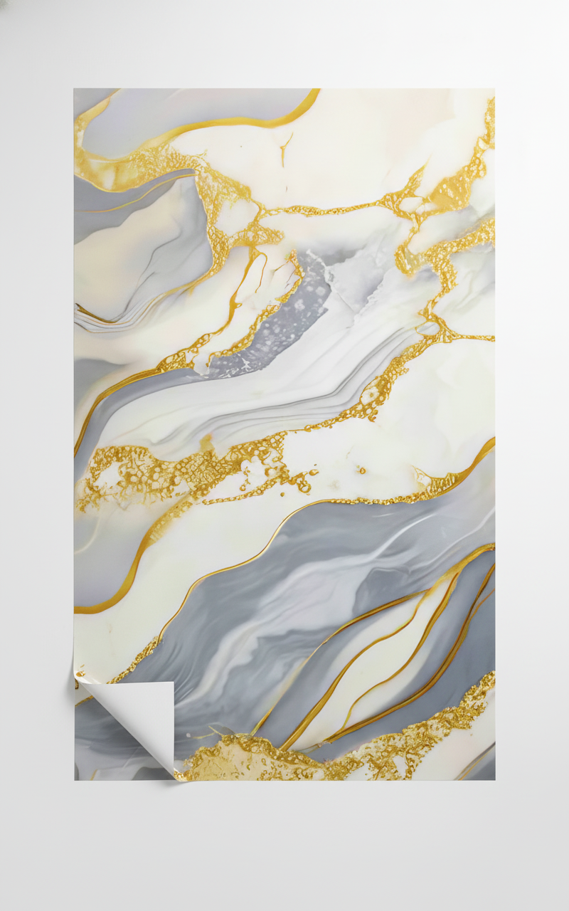 Декоративно самозалепващо фолио – Оникс Royal Gold, топли нюанси (120×300 см)