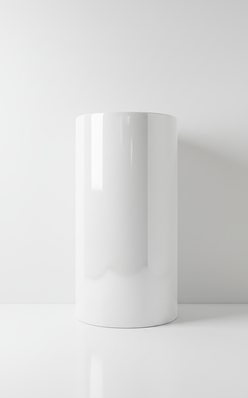 Декоративно самозалепващо фолио – High‑Gloss Pure White, 120×300 см