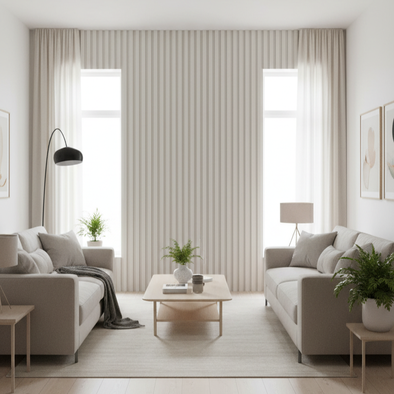 ПВЦ ламела L2 – Бял дъб с релеф (16.5 x 297 см)