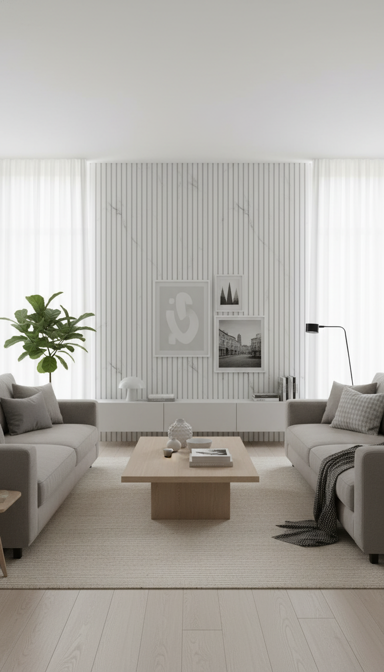 ПВЦ ламела L2 – Светъл мрамор, гланц (тесен профил)