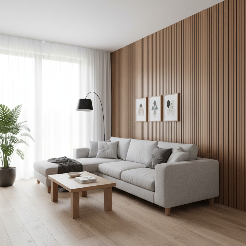 ПВЦ ламела – Меден дъб (15.5 x 297 см)