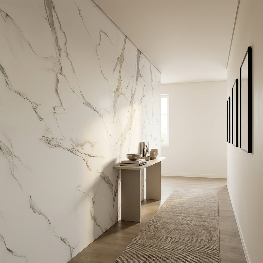 Декоративно самозалепващо фолио – Carrara Cloud Web, 120×300 см