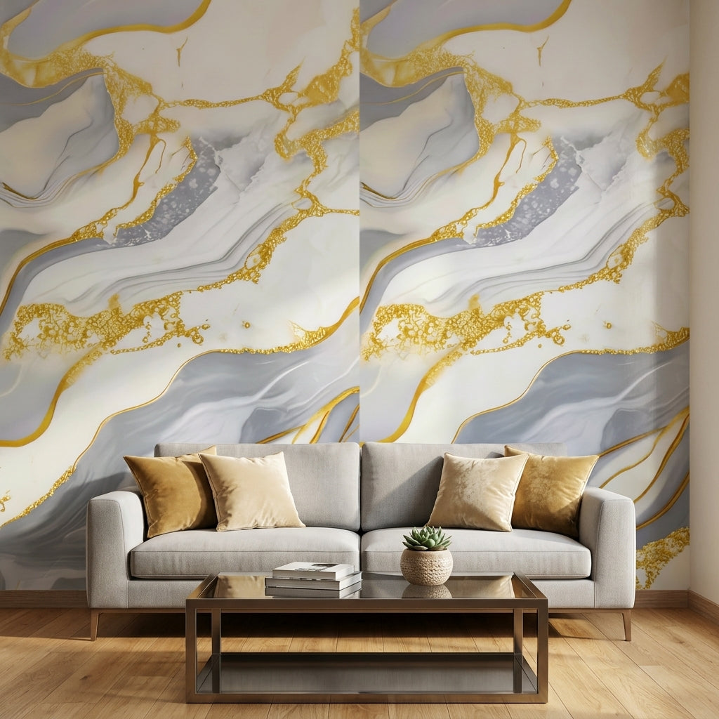 Декоративно самозалепващо фолио – Оникс Royal Gold, топли нюанси (120×300 см)