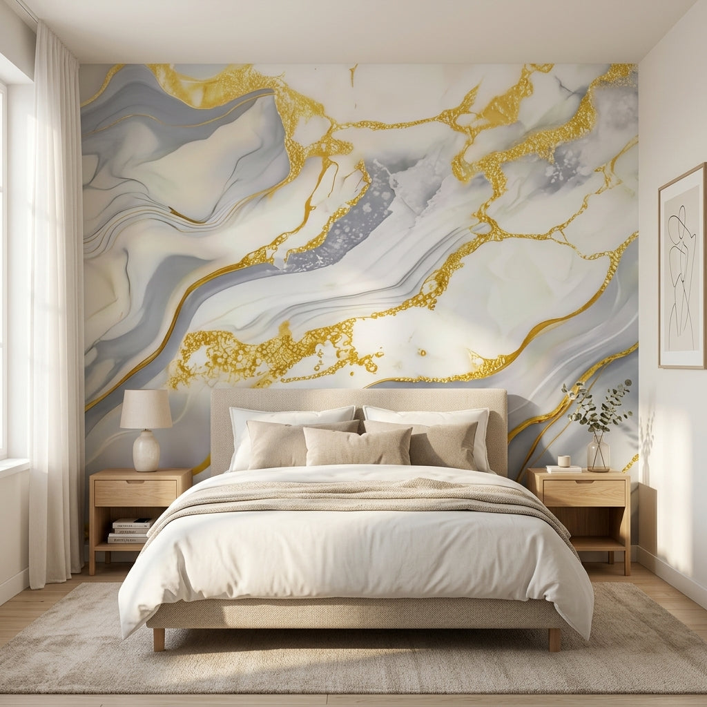 Декоративно самозалепващо фолио – Оникс Royal Gold, топли нюанси (120×300 см)